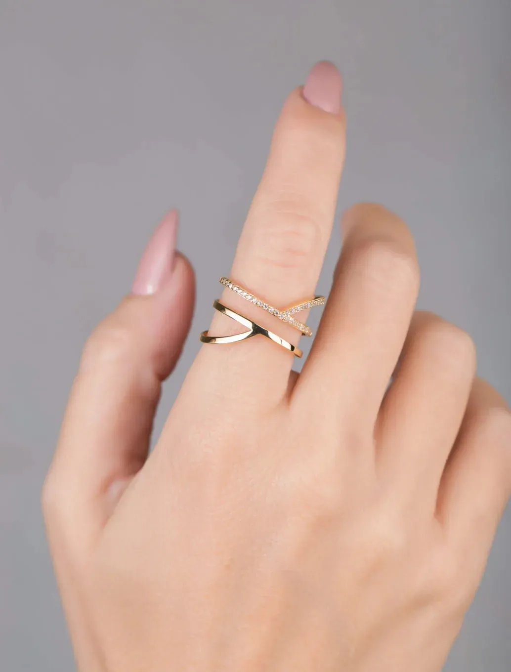 18K Gold Swirl Ring