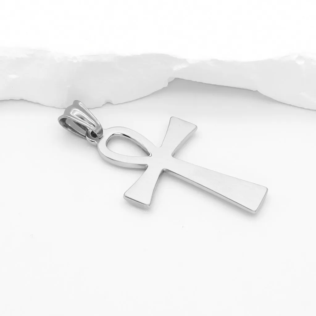 Ankh Cross Pendant - Silver