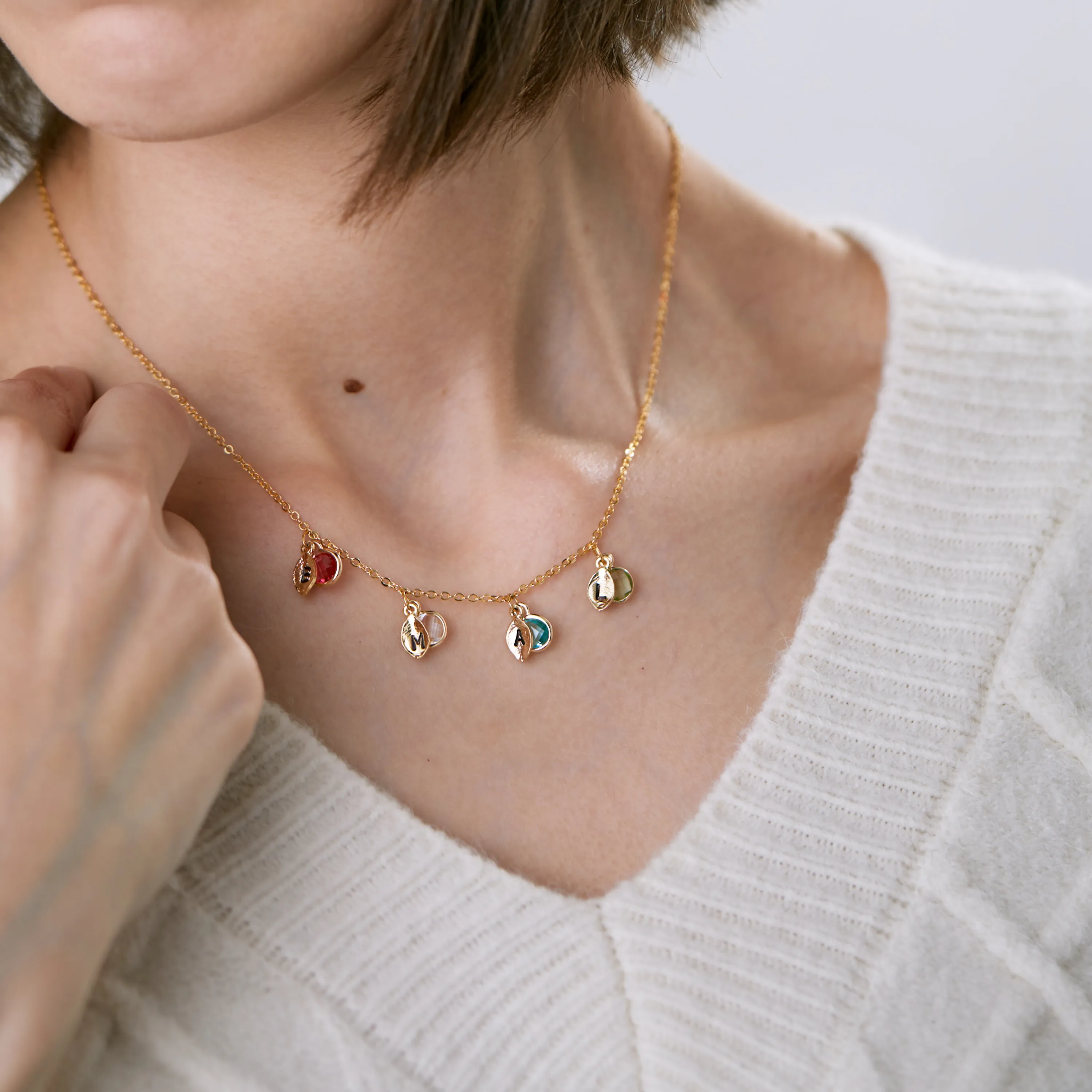 Bria Birthstone Necklace