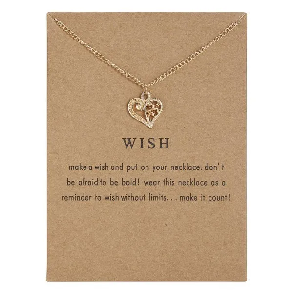 Cute Alloy Karma, Sun, Star, Butterfly, Heart, Luck, Balance, Spiritual Pendant Necklaces