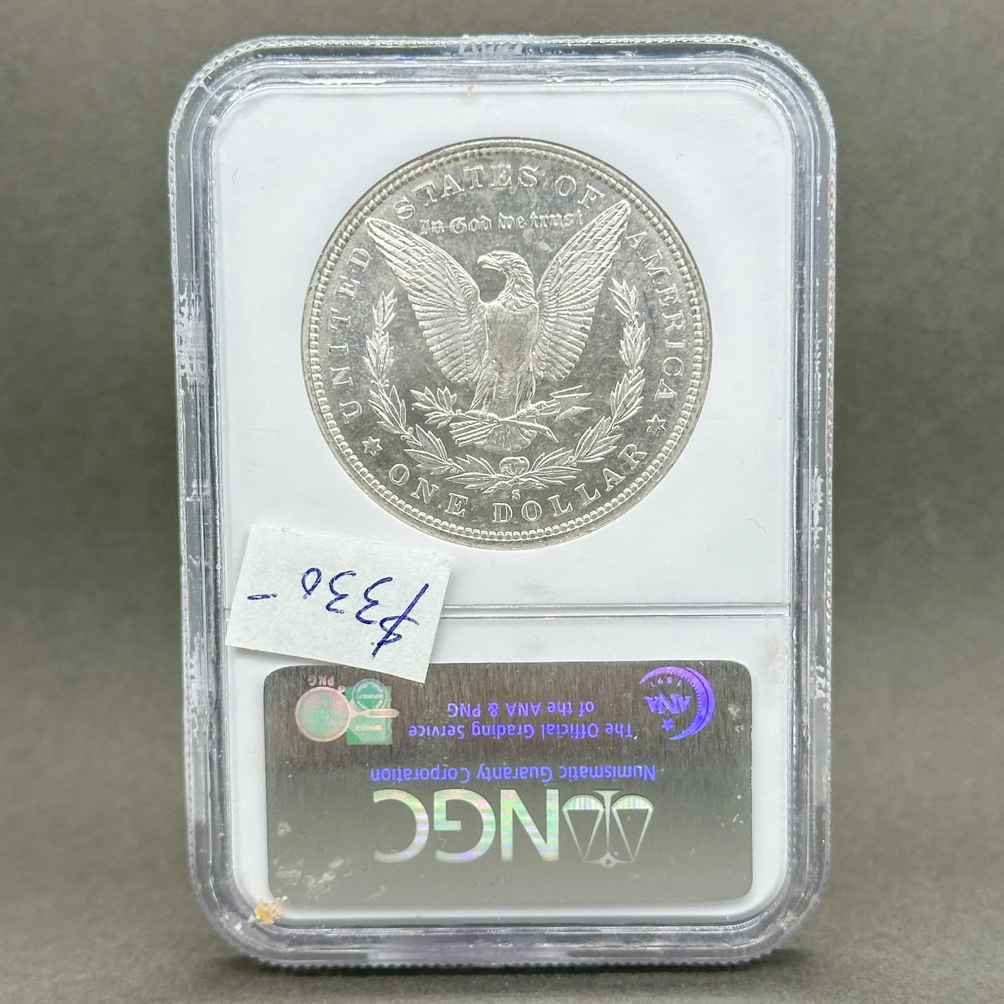 Estate 0.900 Fine Silver 1882 S $1 Morgan Dollar Coin NGC MS 66