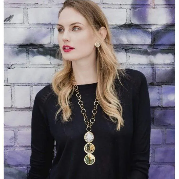 Evocateur Time After time 3 part Necklace