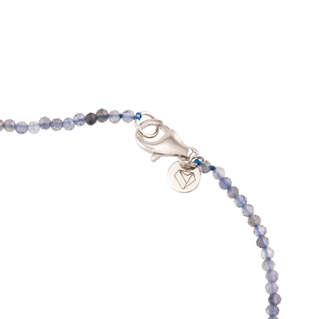 Faceted Iolite Beaded Necklace