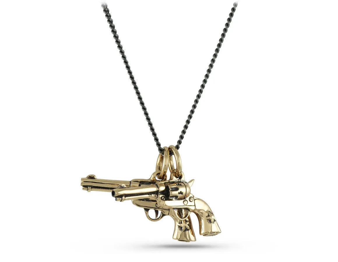 Guns Necklace - Bronze