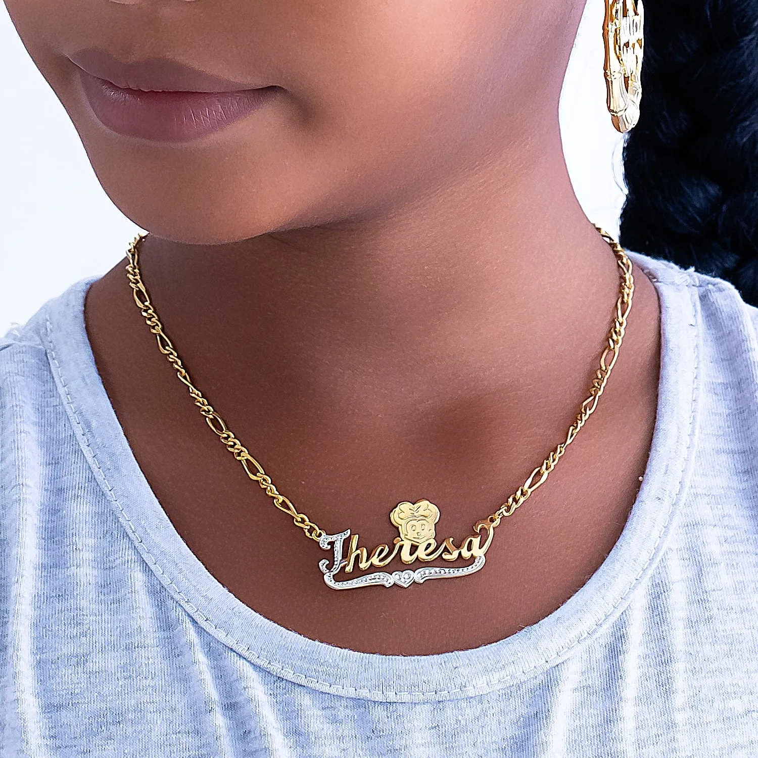 Kid's Cartoon Nameplate Necklace