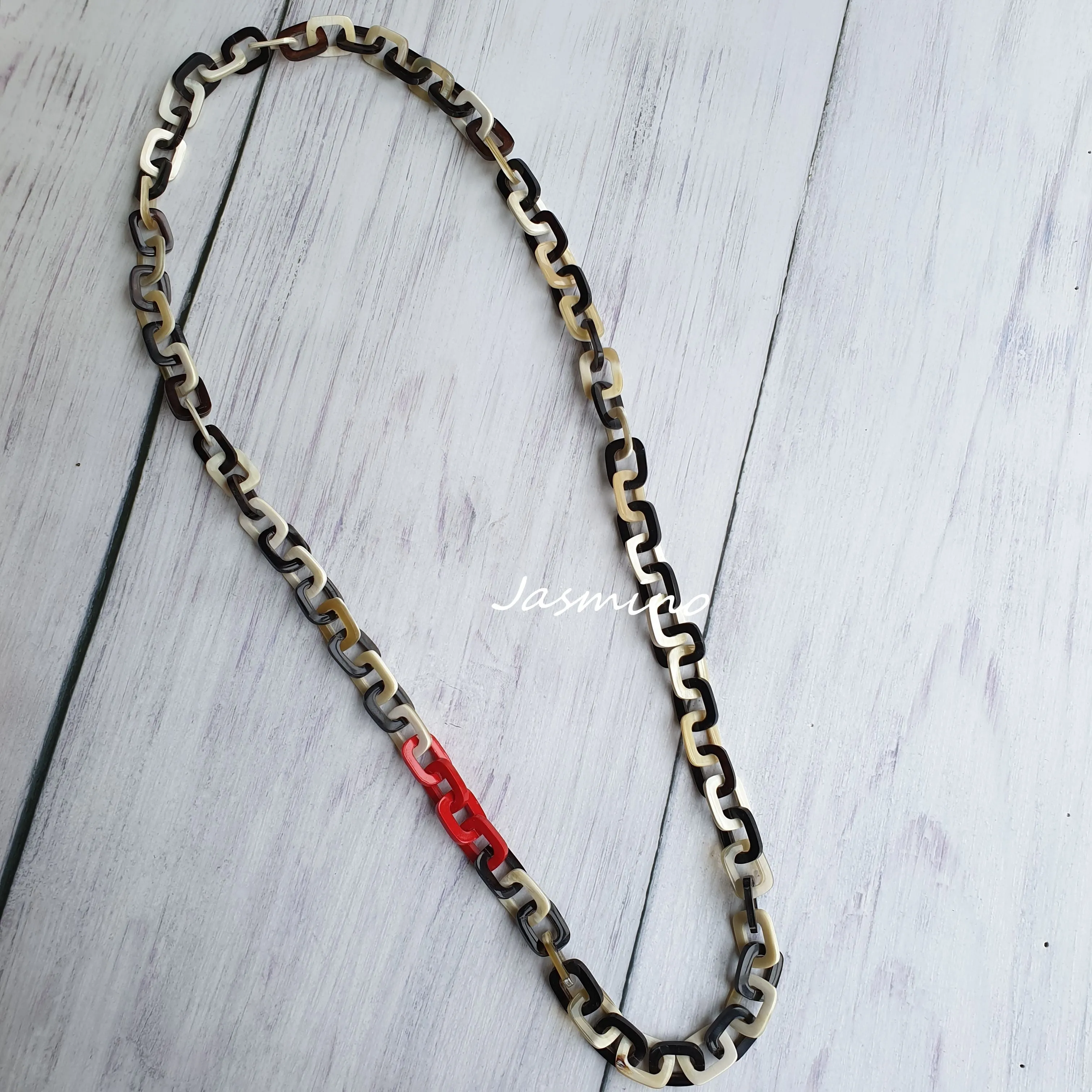 Natural Handmade Jewelry J18176, Made by Buffalo Horn and Lacquer