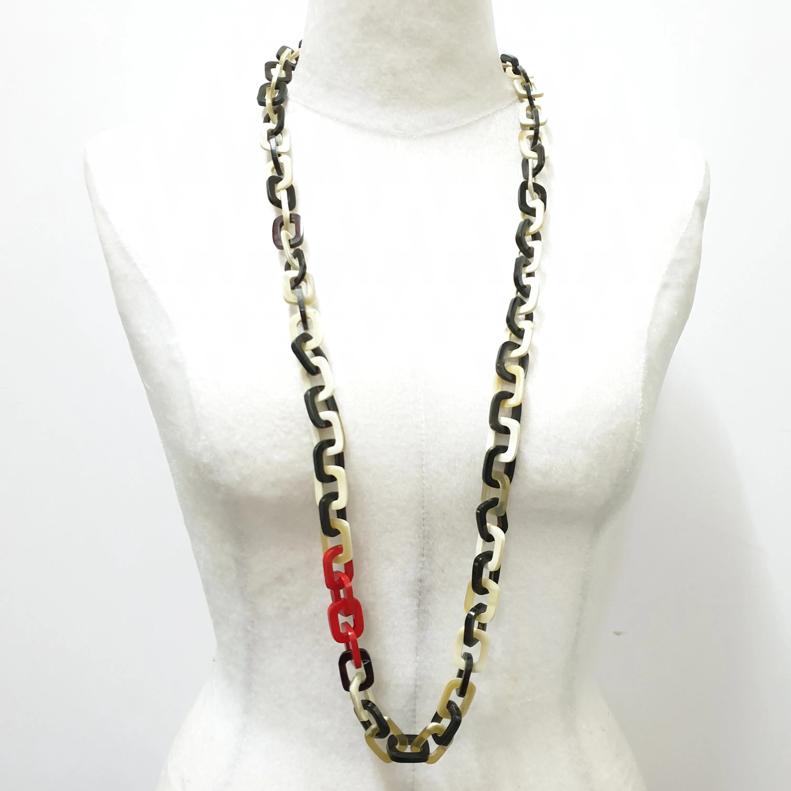 Natural Handmade Jewelry J18176, Made by Buffalo Horn and Lacquer