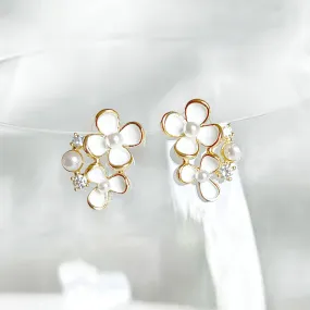 Ninaouity - Summer White Wild Flowers Earrings