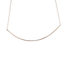 "Darling" Rose Gold-Dipped Collar Bar Pendant Necklace
