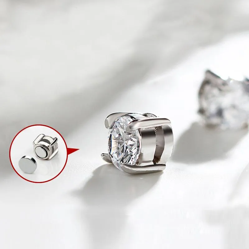 Round 4 Prong Magnet Earrings