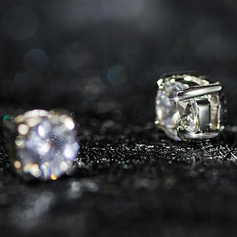 Round 4 Prong Magnet Earrings