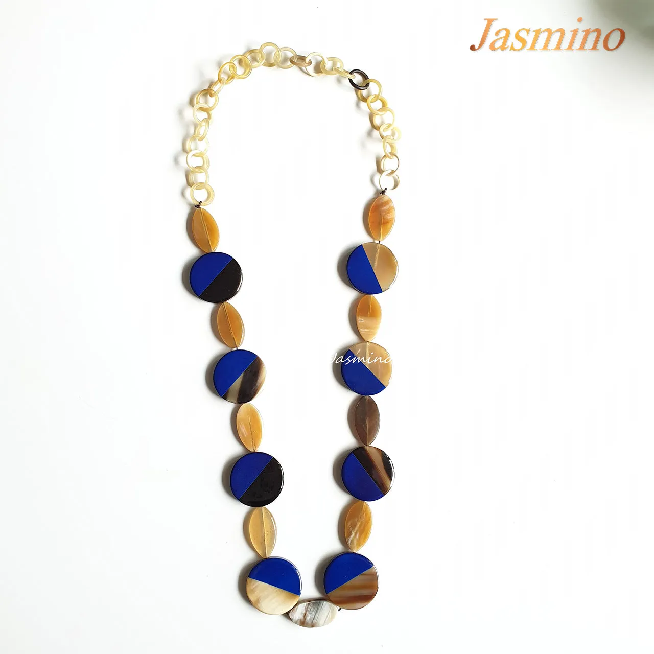 Rustic Buffalo Horn Necklace J17516, Handmade Product from Vietnam
