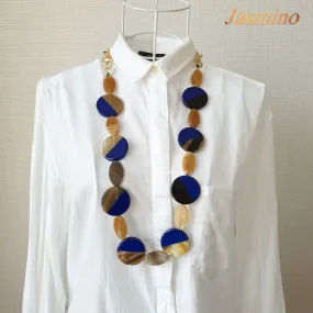 Rustic Buffalo Horn Necklace J17516, Handmade Product from Vietnam