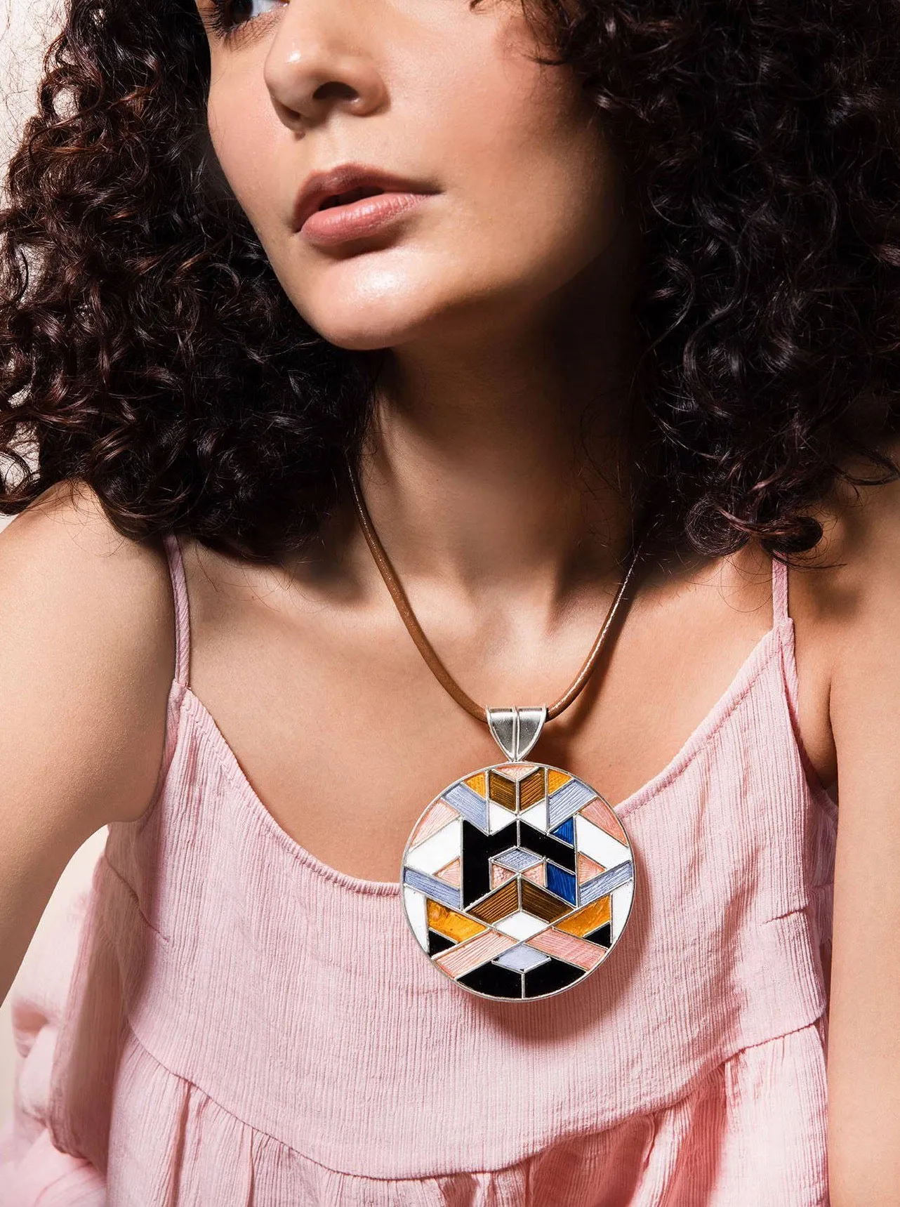 Silver - Coral Pendant
