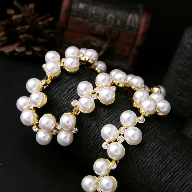 Simulated Pearl  BridesMaid / Wedding / Cocktail Choker Styled Necklace