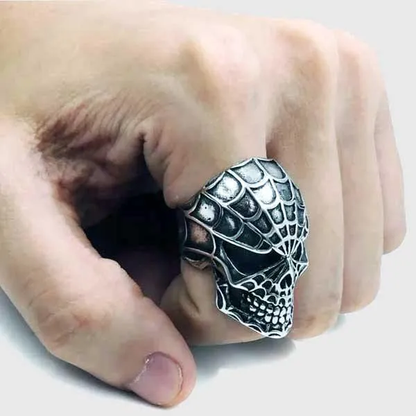 Spider Skull Ring