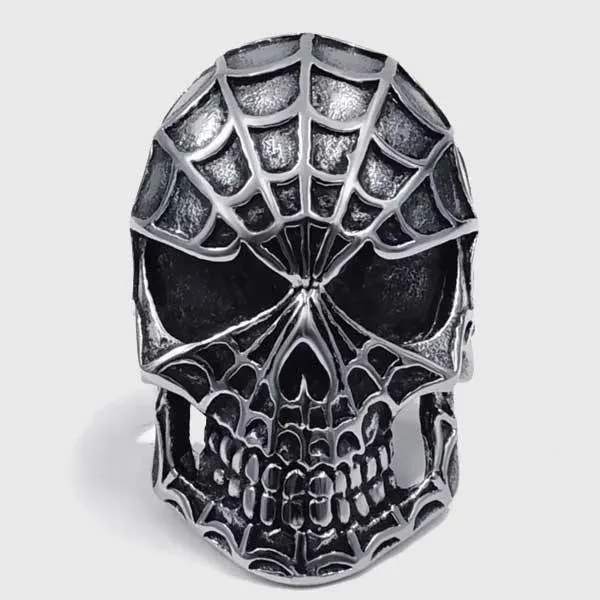 Spider Skull Ring