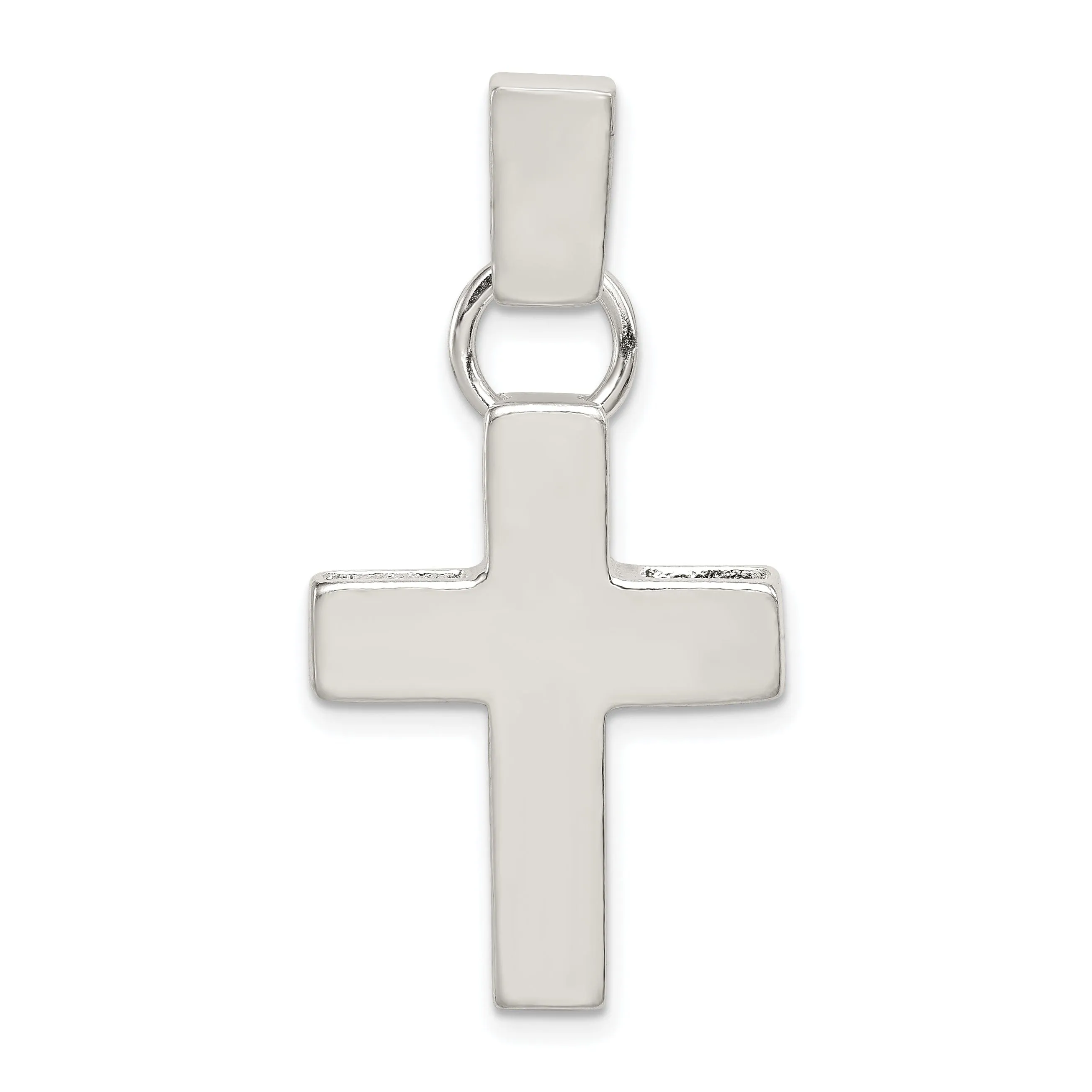 Sterling Silver Hammered Latin Cross Pendant