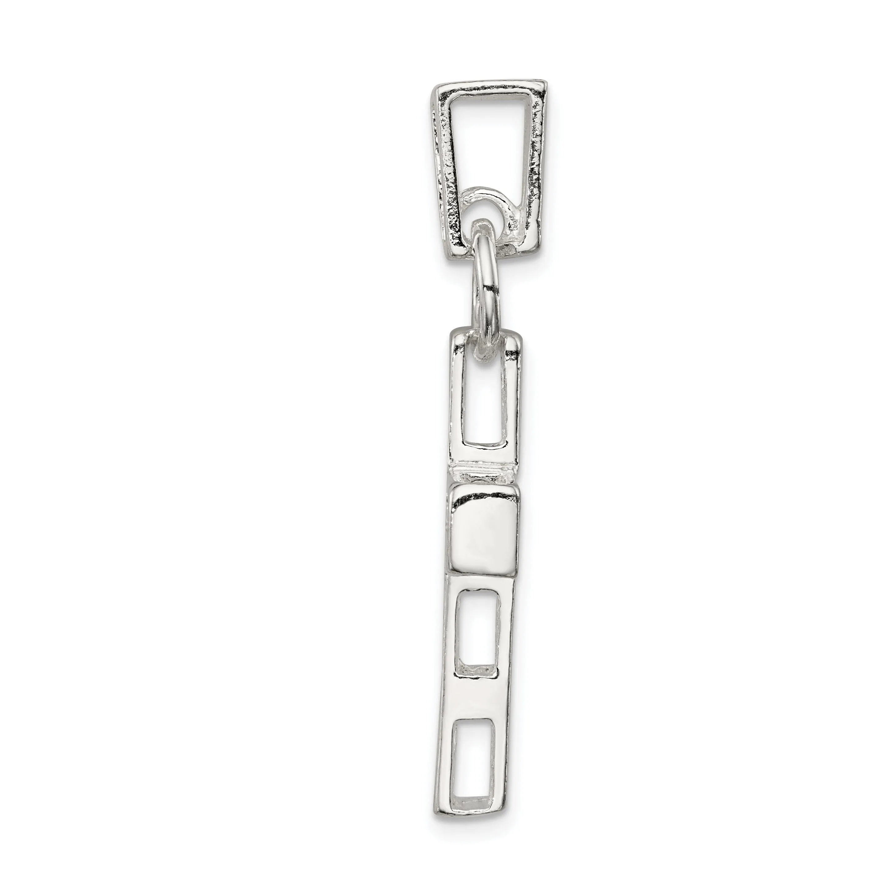 Sterling Silver Hammered Latin Cross Pendant