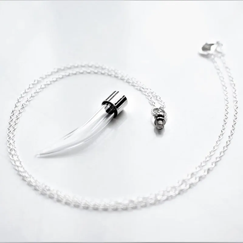 Vampire Fang Vial Necklace & Earrings